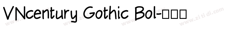 VNcentury Gothic Bol字体转换